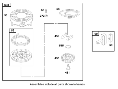Engine Briggs & Stratton Model 12u802-1739-E1 Diagram and Parts List for 20713 8900001 - 8999999 Toro Lawn Mower