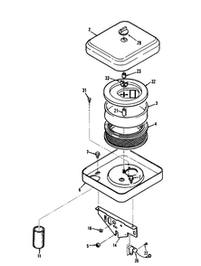 Air Cleaner Diagram and Parts List for 73520 39000001 - 39999999 Toro Lawn Tractor