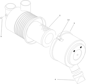 Air Cleaner Assembly No. 93-2190 Diagram and Parts List for 22328 408963400 - 409588175 Toro Lawn Tractor Accessories