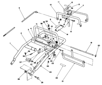 Handle Assembly Diagram and Parts List for 30156 200001 - 299999 Toro Lawn Tractor Accessories