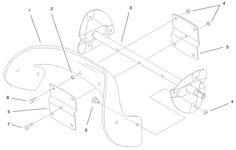 Rotor Assembly Diagram and Parts List for 38432 9900001 - 9999999 Toro Snow Blower