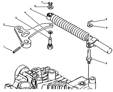 Lever Damper Diagram and Parts List for 72043 6900001 - 6999999 Toro Lawn Tractor