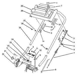 Part Location Diagram of 17-4319 Toro Panel-Control