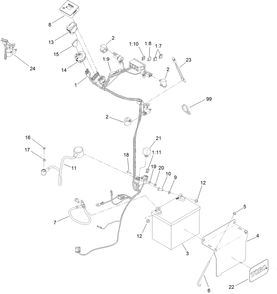 Part Location Diagram of 133-4654 Toro Switch-Plunger