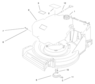Engine Assembly Diagram and Parts List for 26637 8900001 - 8999999 Toro Lawn Mower