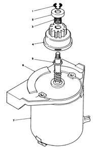 Starter Motor Assembly No. 53-4500 Diagram and Parts List for 20624 6000001 - 6999999 Toro Lawn Mower