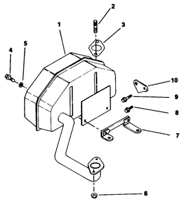 Exhaust-Engine Kohler Model No. Cv14 T-1412 Diagram and Parts List for 30114 1000001 - 1999999 Toro Lawn Tractor Accessories