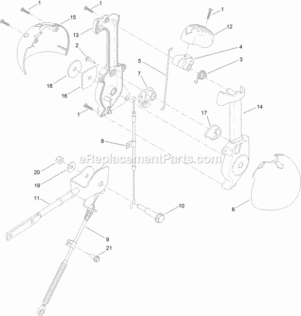 Quick Stick Assembly Diagram and Parts List for 38813 316000001-316999999 Toro Snow Blower