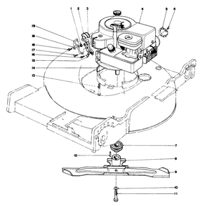 Engine Assembly Diagram and Parts List for 20755 0000001 - 0999999 Toro Lawn Mower