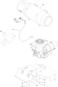 Lpg Valve And Tank Assembly Diagram and Parts List for 74933 400000000-400999999 Toro Lawn Mower