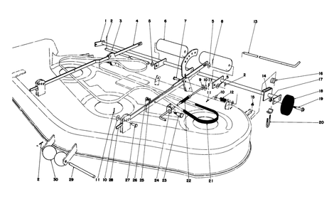 Mower Lift Assembly Diagram and Parts List for 57356 9000001 - 9999999 Toro Lawn Tractor
