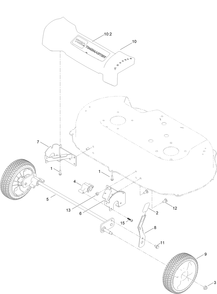 Front Wheel And Height-Of-Cut Assembly Diagram and Parts List for 21199HD 413000000 - 999999999 Toro Lawn Mower