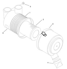 Air Cleaner Assembly No. 99-7120 Diagram and Parts List for 12004 240000001 - 240999999 Toro Lawn Tractor