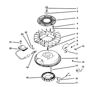 Ignition/Electrical Diagram and Parts List for 72045 6900001 - 6999999 Toro Lawn Tractor