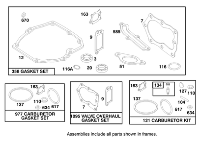 Engine Briggs & Stratton Model 12f802-1767-E1 Diagram and Parts List for 20803 8900001 - 8999999 Toro Lawn Mower