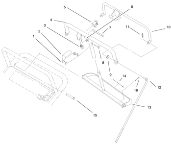 Handle Assembly (Continued) Diagram and Parts List for 30165 990001 - 999999 Toro Lawn Tractor Accessories