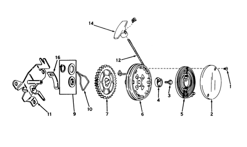 Rewind Starter No. 590519 Diagram and Parts List for 20451 6000001 - 6999999 Toro Lawn Mower