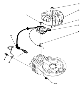 Ignition Assembly (Model No. 47pl0-3) Diagram and Parts List for 22042 1000001 - 1999999 Toro Lawn Mower