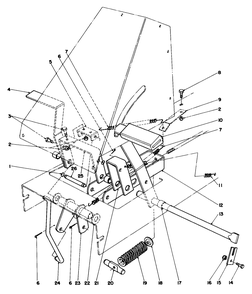 Brake & Clutch Assembly Diagram and Parts List for 56145 3000001 - 3999999 Toro Lawn Tractor