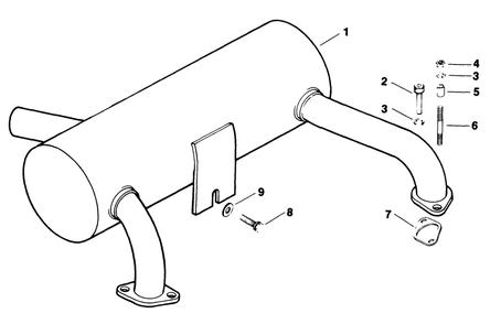 Exhaust-Engine Kohler Model No. M18qs-24657 (Continued) Diagram and Parts List for 30718 1000001 - 1999999 Toro Lawn Tractor