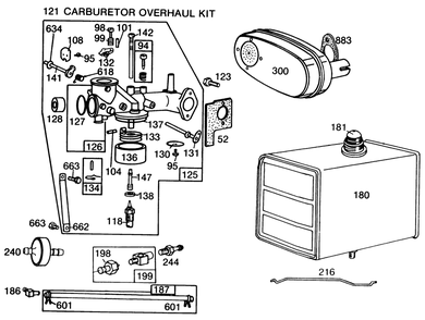 Briggs & Stratton Model No. 253706-0152-01 (Continued) Diagram and Parts List for 30111 4000001 - 4999999 Toro Lawn Tractor Accessories