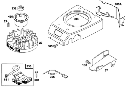 Engine Gts 150 77-9140 Diagram and Parts List for 22151 2000001 - 2999999 Toro Lawn Mower