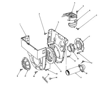 Cooling Fan Assembly Diagram and Parts List for 62040 8000001 - 8999999 Toro Generator