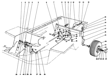 Rear Axle Assembly Diagram and Parts List for 30798 9000001 - 9999999 Toro Lawn Tractor