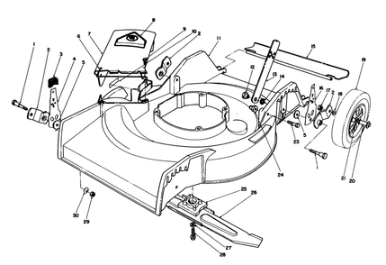 Housing Assembly Diagram and Parts List for 16575C 9000001 - 9999999 Toro Lawn Mower