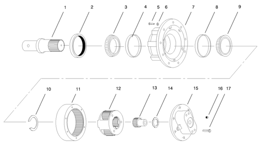 Planetary Gear Assembly No. 98-8260 Diagram and Parts List for 22400 990001 - 999999 Toro Lawn Tractor Accessories