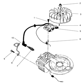Ignition Assembly (Model 47pt6-3) Diagram and Parts List for 22701 790000001 - 799999999 Toro Lawn Mower