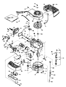 Engine Tecumseh Model No. Tnt 100-10097f Diagram and Parts List for 20574 8000001 - 8999999 Toro Lawn Mower