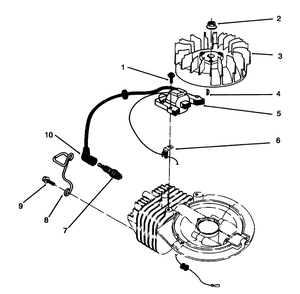 Ignition Assembly (Model No. 47pr4-3) Diagram and Parts List for 22026 5900001 - 5999999 Toro Lawn Mower