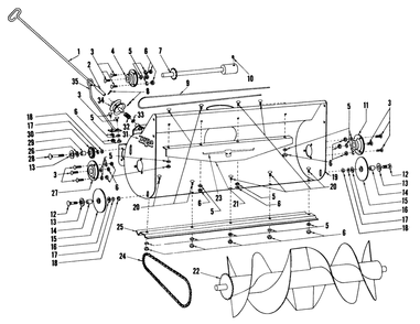 Housing Assembly Diagram and Parts List for 59031 8000001 - 8999999 Toro Snow Blower