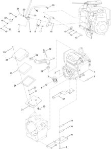 Part Location Diagram of ST50255-03 Toro Shim-Engine (16ga)