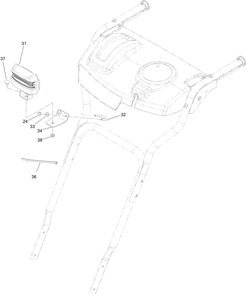 Led Light Assembly Diagram and Parts List for 37805 400000000 - 411849662 Toro Snow Blower
