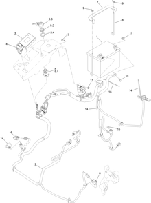 Electrical Assembly Diagram and Parts List for 74934 401000000-999999999 Toro Lawn Mower
