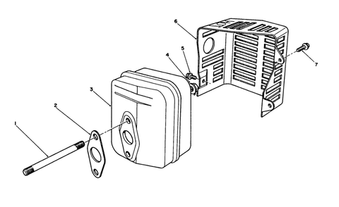 Muffler Assembly (Model No. Vmk9) Diagram and Parts List for 20920 0000001 - 0999999 Toro Lawn Mower