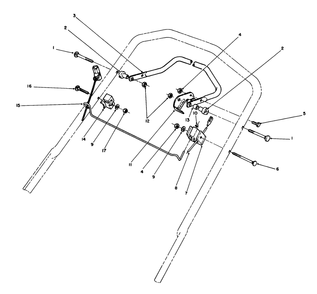 Control Assembly Diagram and Parts List for 20526C 9000001 - 9999999 Toro Lawn Mower