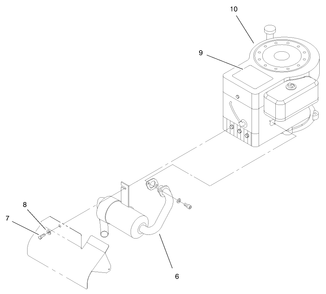Engine Assembly Diagram and Parts List for 71208 7900001 - 7999999 Toro Lawn Tractor