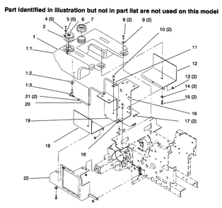 Fuel Tank Diagram and Parts List for 73422 6900001 - 6999999 Toro Lawn Tractor