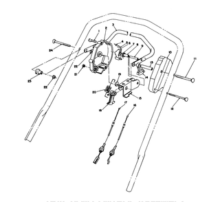 Traction Control Assembly Diagram and Parts List for 26624 0000001 - 0001101 Toro Lawn Mower