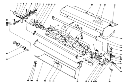 Front Cutting Unit Assembly Diagram and Parts List for 3108 2000001 - 2999999 Toro Lawn Tractor Accessories