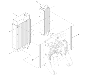 Cooling Package Kit Assembly No. 144-2555 Diagram and Parts List for 144-2555  Toro Lawn Tractor Accessories