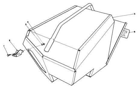 Steel Grass Catcher (Model 22099) (Optional) Diagram and Parts List for 22035C 7000001 - 7999999 Toro Lawn Mower