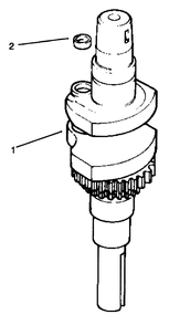 Crankshaft Diagram and Parts List for 72064 6900001 - 6999999 Toro Lawn Tractor
