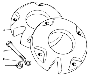 Wheel Weights Model No. 11-0440 (Optional) Diagram and Parts List for 30773 30001 - 30569 Toro Lawn Tractor Accessories