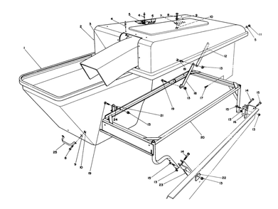 Part Location Diagram of 62-6820-03 Toro Bagger Screen