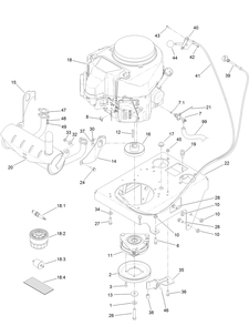 Engine Assembly Diagram and Parts List for 79534 405600000-999999999 Toro Lawn Mower