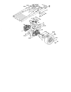 Hydro Drive Assembly Diagram and Parts List for 74373 290004013 AND UP Toro Lawn Mower